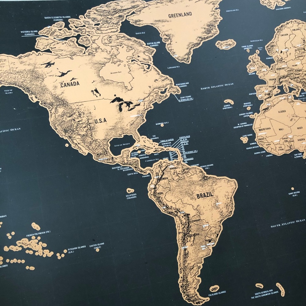World Scratch Map - Picture 7 of 9